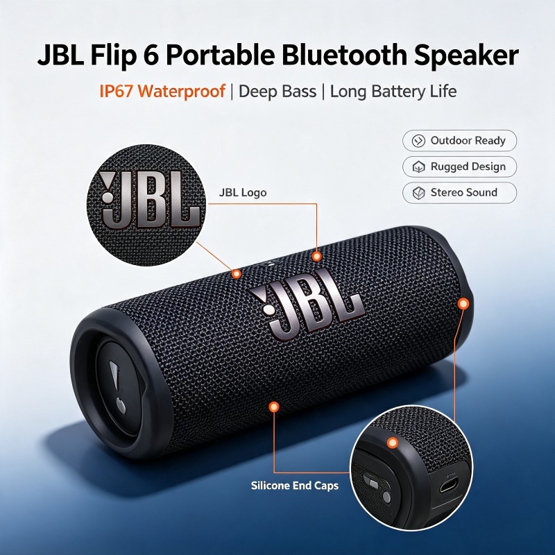 JBL Flip 6 IP67 Waterproof Wir - Jbl Speaker Flip 6 review and price