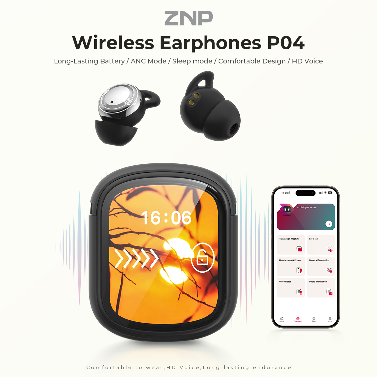 ZNP P04 Sleeping Aid Earbuds A - Usb C Earphone review and price