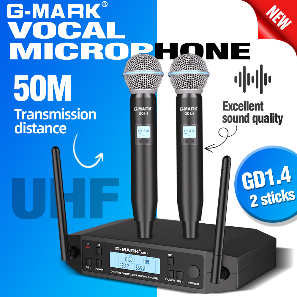 G-MARK GLXD4 Professional UHF  - Shure Mic Sm7B review and price
